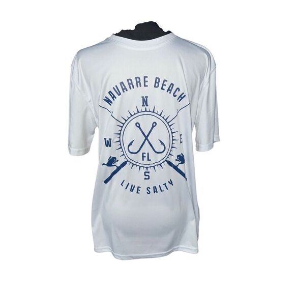 Spicy Tuna Navarre Beach Florida live salty swim sun shirt rash guard small - Picture 1 of 6